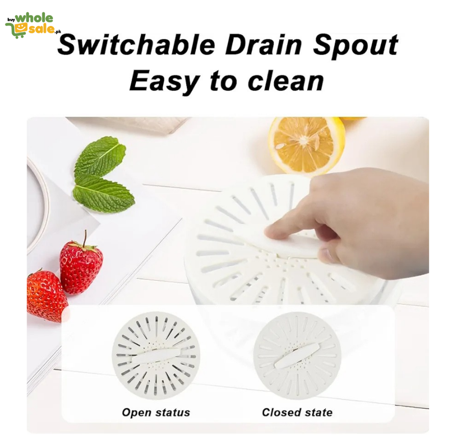 3-in-1 Fruit and Vegetable Washing & Draining Basket.