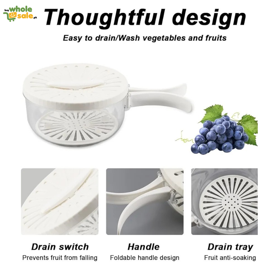 3-in-1 Fruit and Vegetable Washing & Draining Basket.