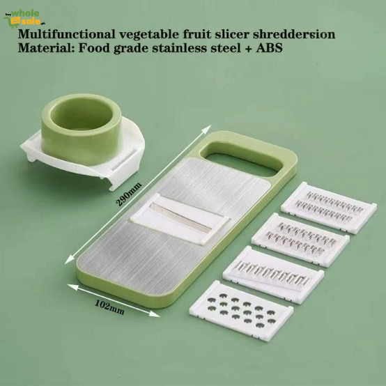 5-in-1 Stainless steel Slicer & Shredder