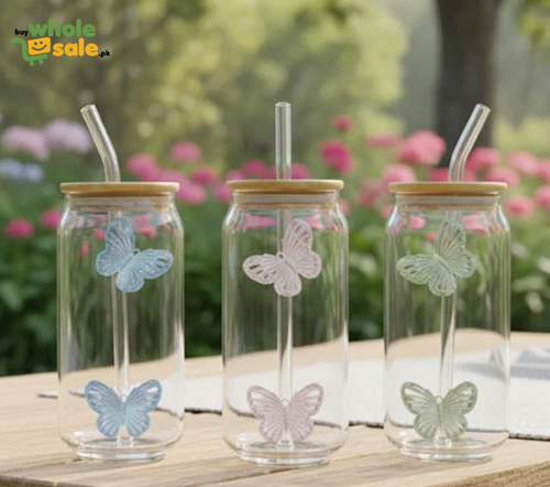 3D Butterfly Glass Tumbler