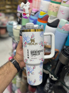 🌸 Stanley Quencher H2.0 Tumbler – Floral Butterfly Edition 🦋
