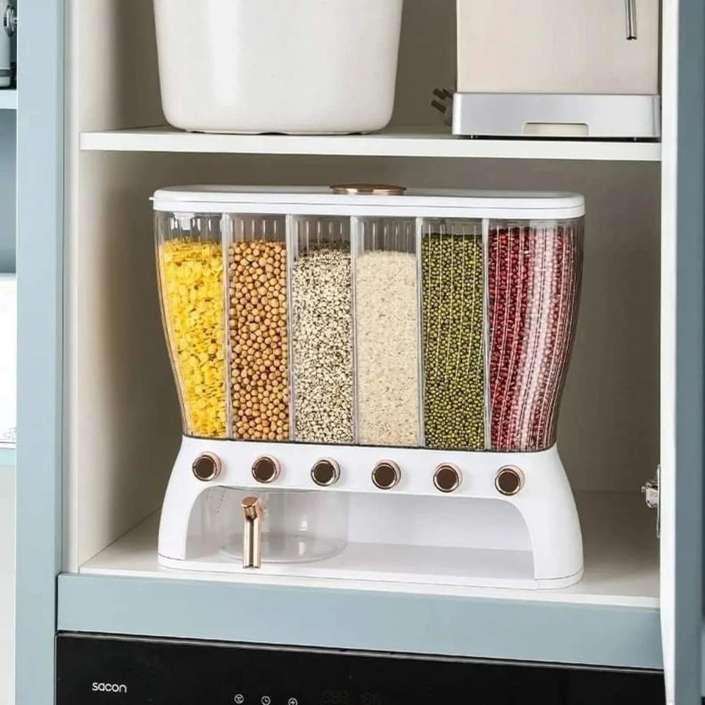 Beans Grain Sealed Storage Box Kitchen Storage Food Containers Rice Bucket Cereal Dispenser 12 KG