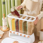 Beans Grain Sealed Storage Box Kitchen Storage Food Containers Rice Bucket Cereal Dispenser 12 KG