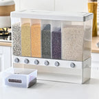 Rice Dispenser Storage Container - 10 KG (6 Grids) Large Capacity Airtight Food Storage Box - Food Storage Dispenser - Food Storage Container - Kitchen Organizer - Wall Mounted Gain Dispenser
Rice Dispenser Storage Container - 10 KG (6 Grids) Large Capaci
