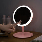 Makeup Mirror Stand - Portable LED Makeup Mirror With Stand Touch Screen, 3 Light Modes, Travel Friendly Beauty Vanity Mirror - Makeup Organizer