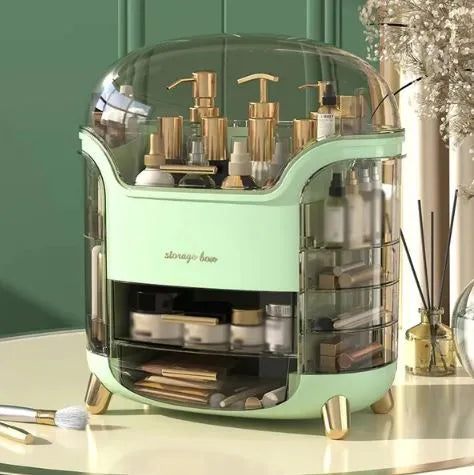 Luxury Desktop Cosmetic Organizer, Dustproof and Waterproof Makeup Vanity Organizer
