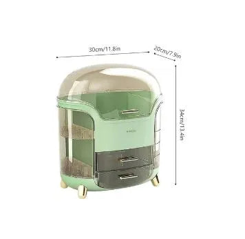 Luxury Desktop Cosmetic Organizer, Dustproof and Waterproof Makeup Vanity Organizer
