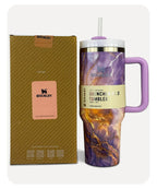 Stanley Quencher H2.0 Tumbler - Pink Marble - 40 0Z | 1.18L