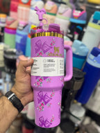 🌸 Stanley Quencher H2.0 Tumbler – Floral Butterfly Edition 🦋
