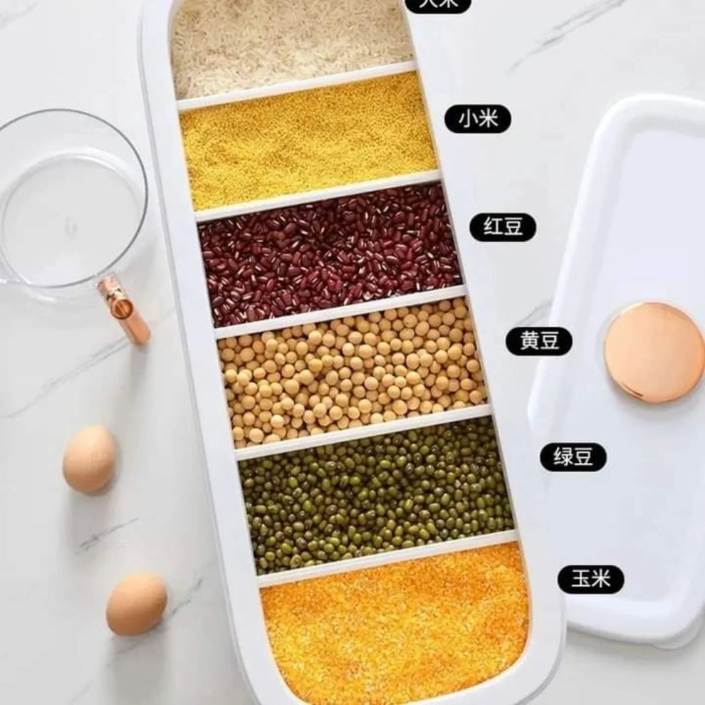 Beans Grain Sealed Storage Box Kitchen Storage Food Containers Rice Bucket Cereal Dispenser 12 KG