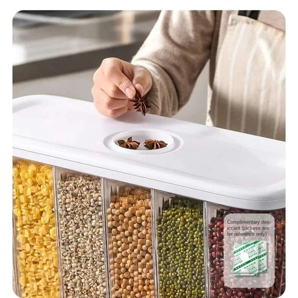 Beans Grain Sealed Storage Box Kitchen Storage Food Containers Rice Bucket Cereal Dispenser 12 KG