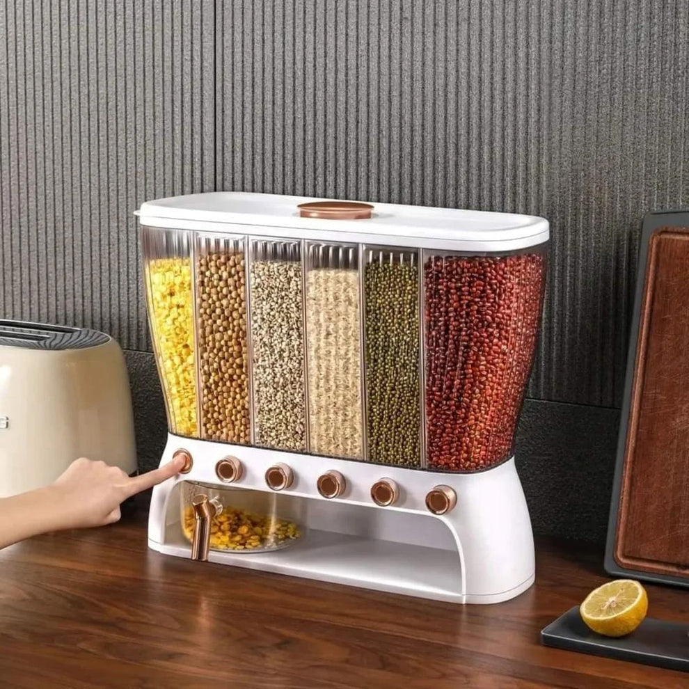 Beans Grain Sealed Storage Box Kitchen Storage Food Containers Rice Bucket Cereal Dispenser 12 KG