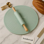 Non-Stick Silicone Dough Rolling Mat with Rolling Pin