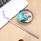 Colorful Handle Straw Tumblers