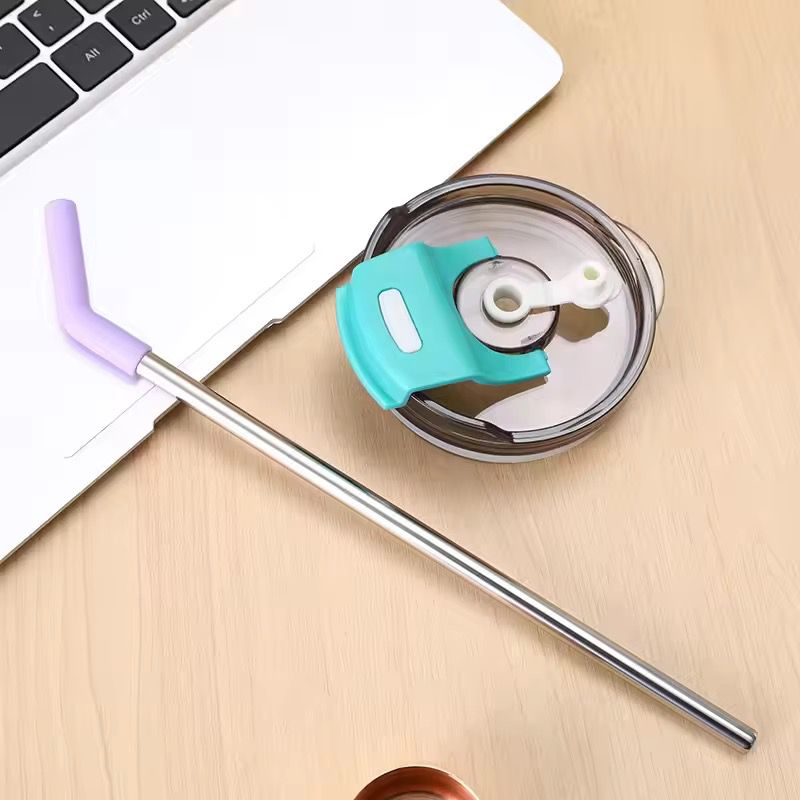 Colorful Handle Straw Tumblers